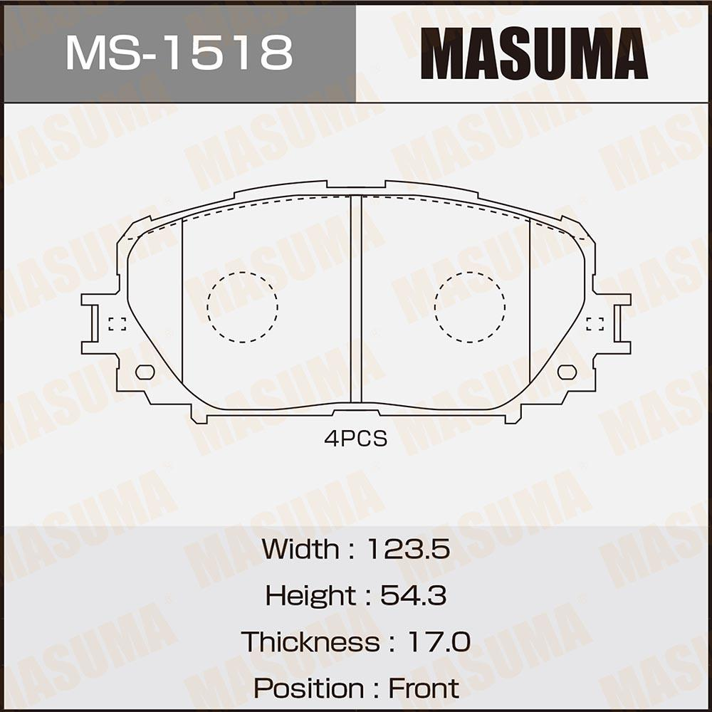 BRAKE PADS MS-1518N