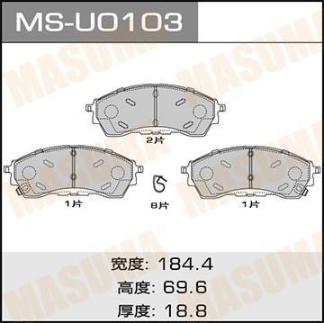 BRAKE PADS MS-U0103N