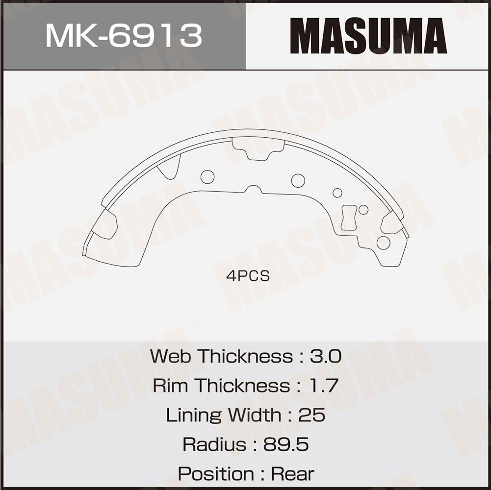 BRAKE SHOE MK-6913